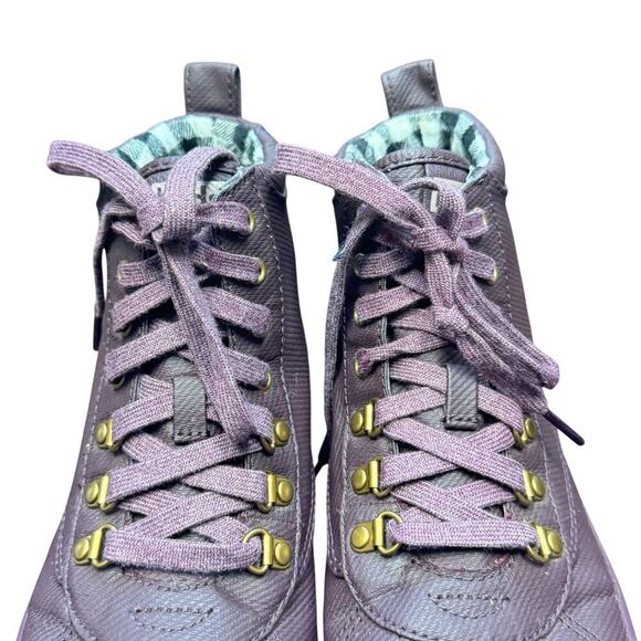 Keds Scout Purple Water-Resistant Rain Boot Gingham Fabric Lined Women's 9.5 - Picture 7 of 13